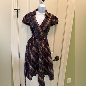 Moda International silk wrap dress size 10